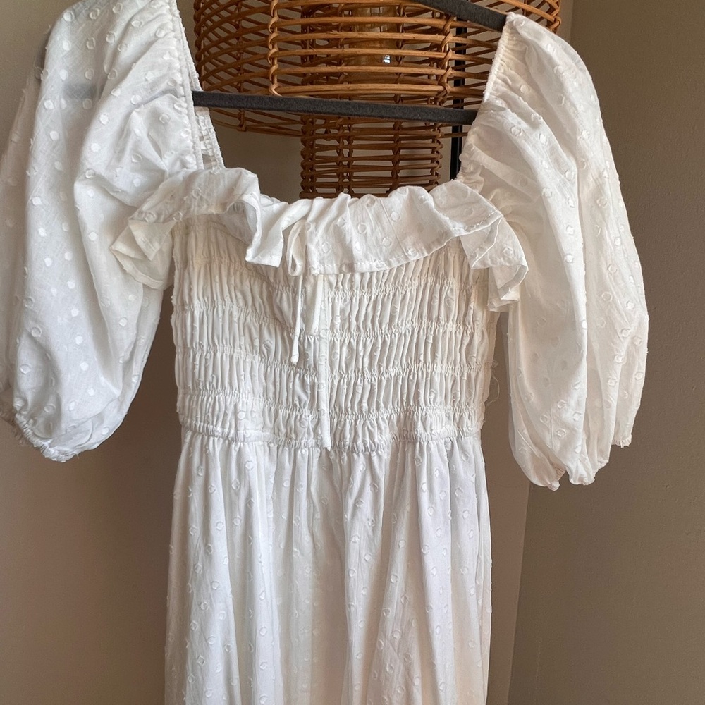 Boho white dress